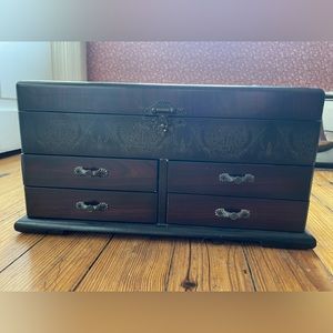 Pier 1 Dark Wood Printed (Moroccan Influenced)
Jewelry Box
